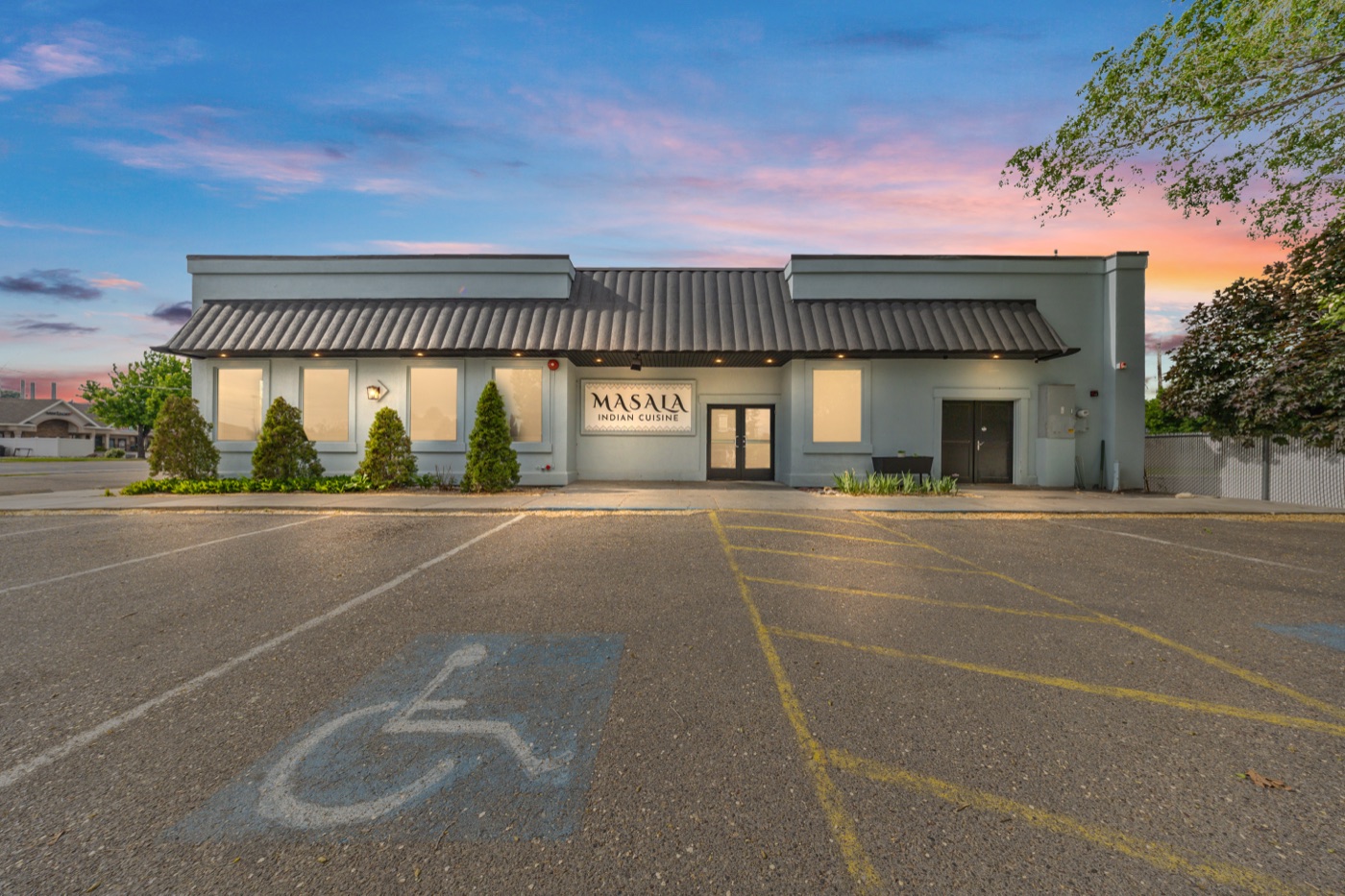 352 S 2nd West at twilight — commercial building for sale in Rexburg, Idaho