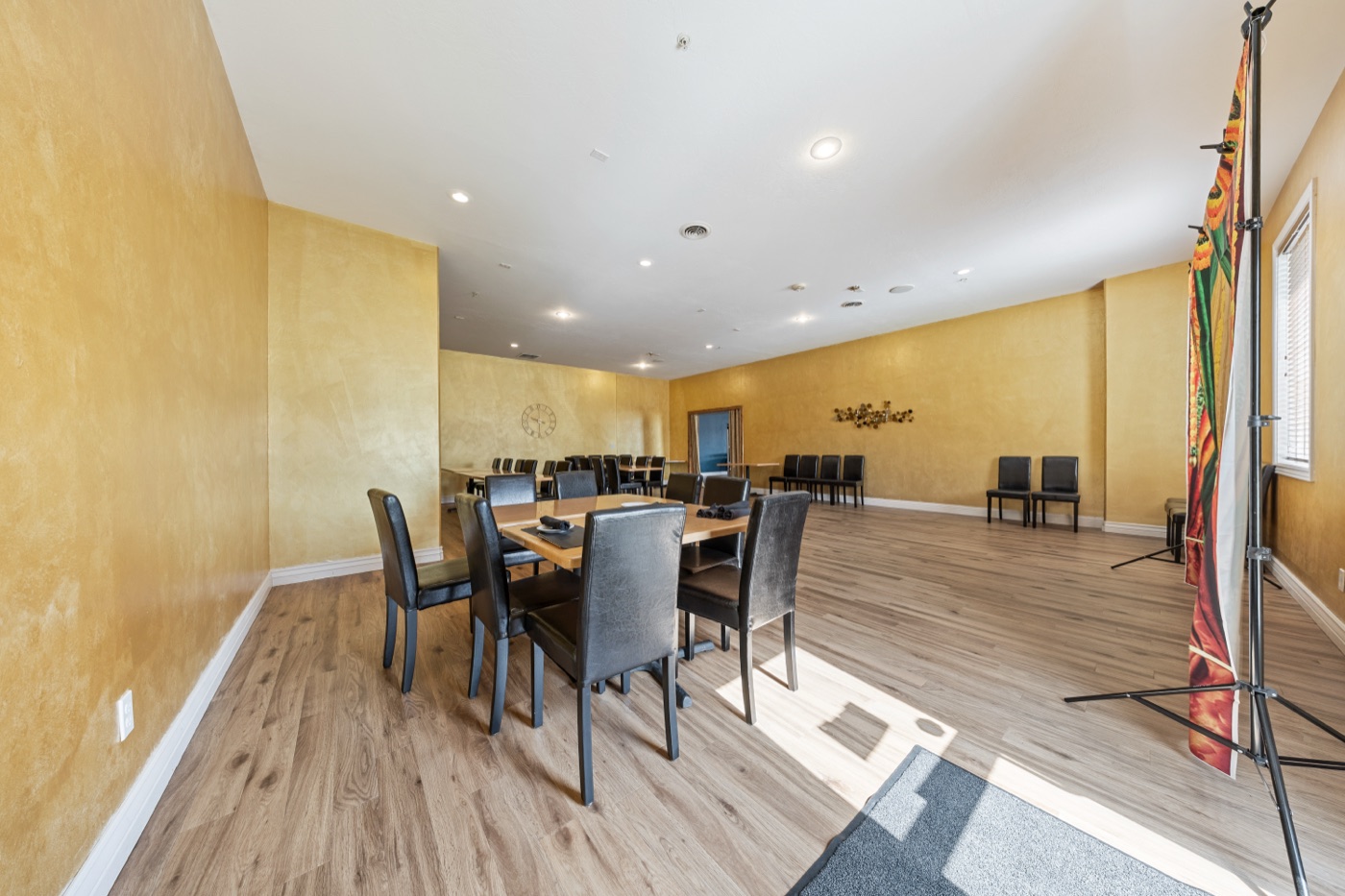 Private dining with full place settings